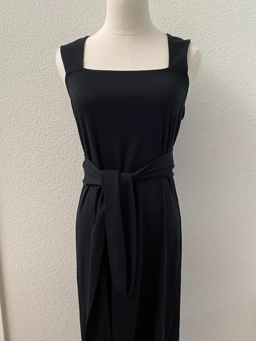 NWT Vince Belted Square Neck Midi Dress - S - Picture 5 of 9